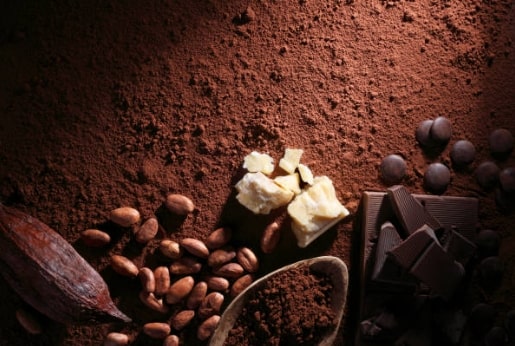 Dunkle Schokolade und Kakao 