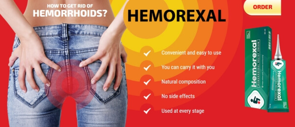 Hemorexální gelové účinky