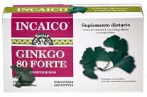 Incaico ginkgo 80 Forte capsules Review Argentina