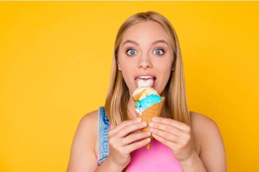 girl eating ice-cream