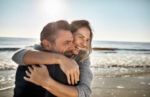 couple, sea