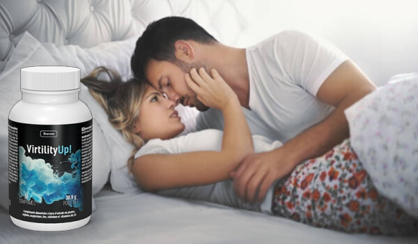 virtility up capsules, couple in bed