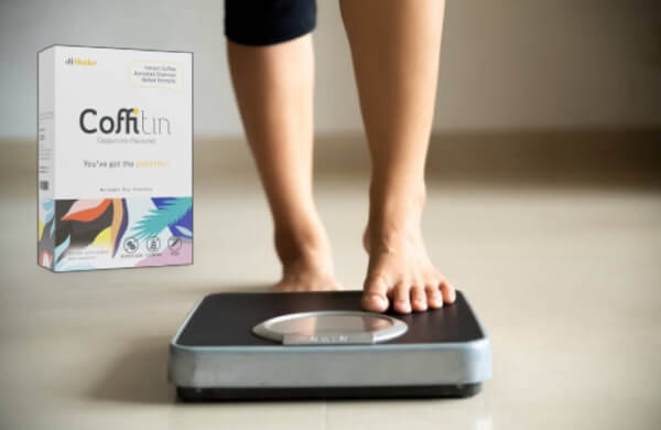 slimming coffee, weight scale