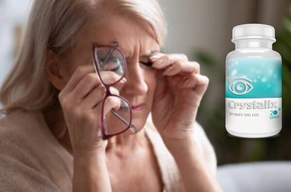 Crystalix prix Maroc capsules, woman, eye pain
