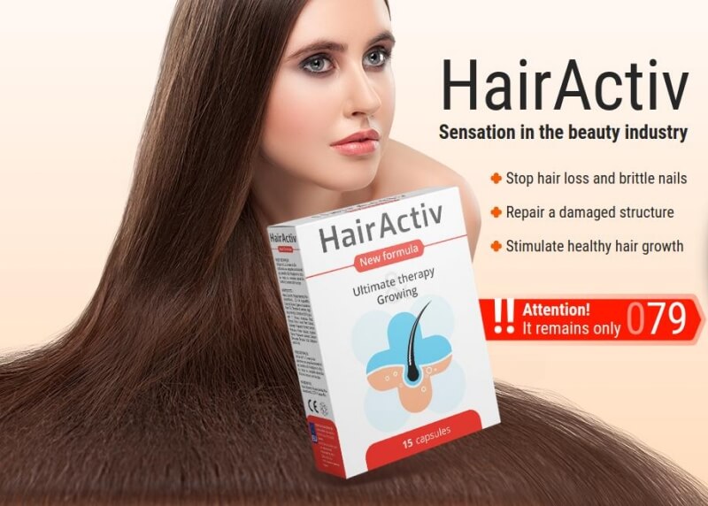 HairActiv कैप्सूल, आधिकारिक वेबसाइट, बाल विकास, बालों का झड़ना