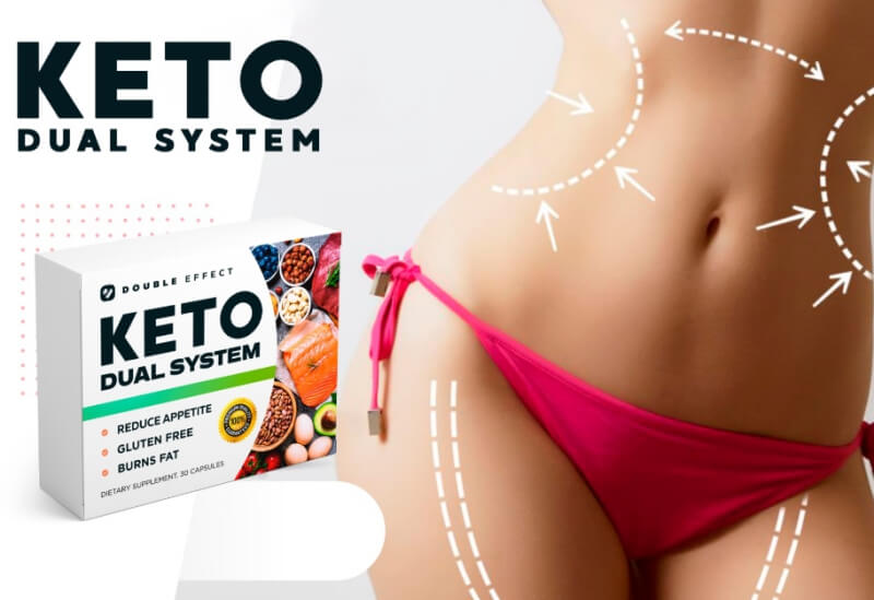 Keto Dual System capsules, woman, weight loss, slimming