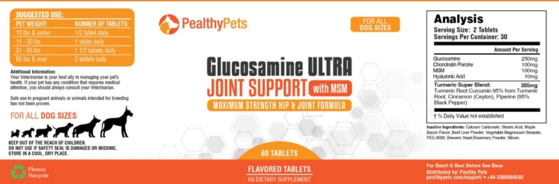 Glucosamine Ultra Pealthy Pets | Boost Your Dog’s Mobility!