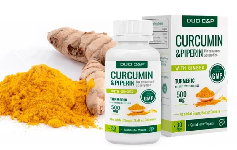 DUO C&P Curcumin and Piperin capsules Review, opinions, price, usage, effects