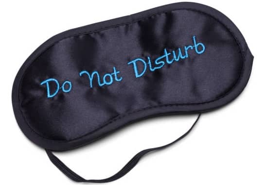 sleeping mask with words - Do not disturb