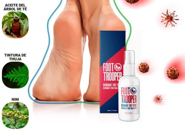 Foot Trooper  Deodorant Foot Spray for the Elimination of Fungi